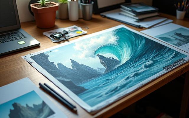 自然現象に基づいた詳細なストーリーボードとコンセプトアート